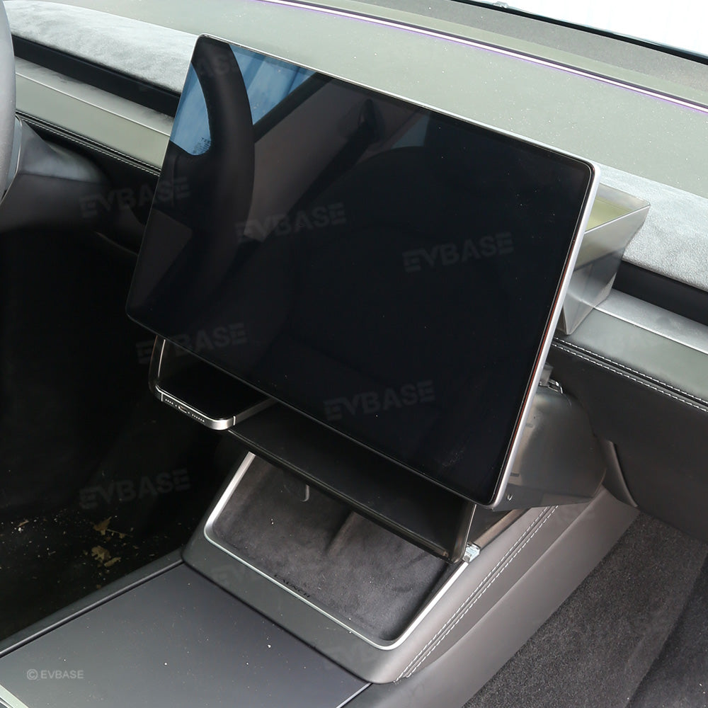Model Y Juniper Under Screen Storage Box Hidden Foldable Magnetic Organizer Tray for Tesla