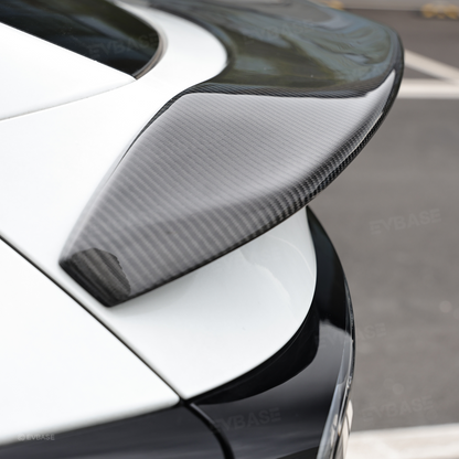 Model Y Juniper V-Style Rear Spoiler Flexible Urethane Carbon Fiber Rear Trunk Lip Spoiler for Tesla