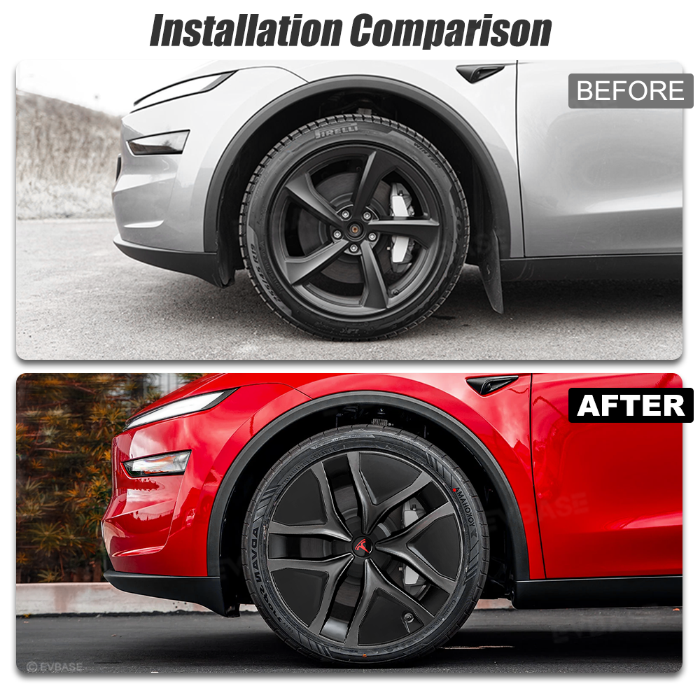 Model Y Juniper Wheel Covers 19 Inch Crossflow Wheels Hubcaps Inspired By Model Y Performance