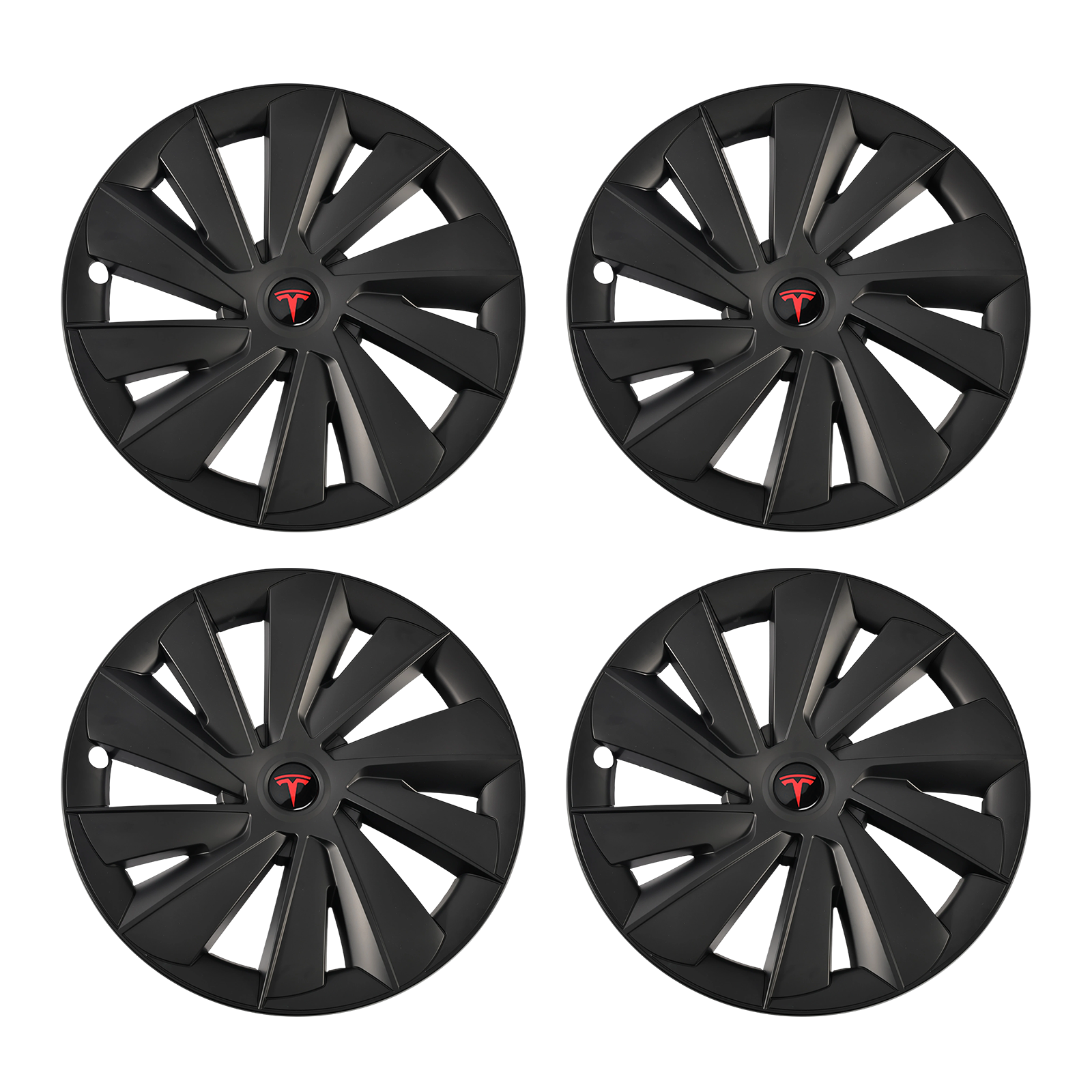 Model Y Juniper Wheel Covers 19 Inch Induction Style Matte Black Hubcaps Rim Covers for Tesla