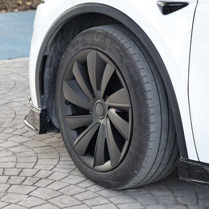 Model Y Juniper Wheel Covers 19 Inch Induction Style Matte Black Hubcaps Rim Covers for Tesla