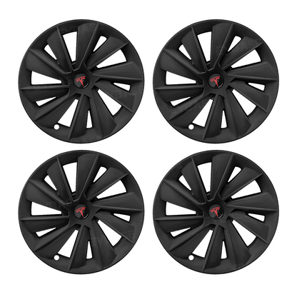Model Y Juniper Wheel Covers 19 Inch Induction Style Matte Black Hubcaps Rim Covers for Tesla