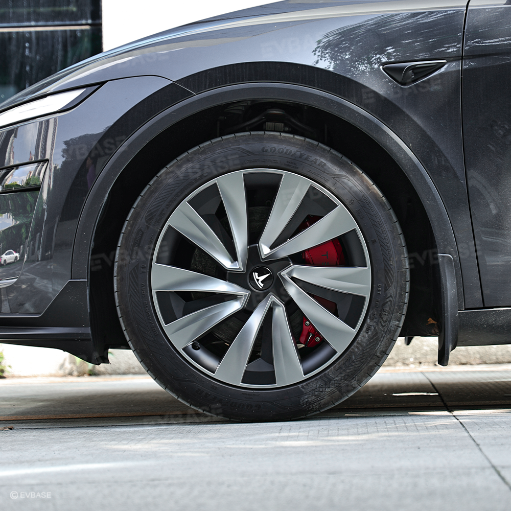 Model Y Juniper Wheel Covers for 19 Inch Tesla Wheel Spiral Style Aero Tesla Hub Caps 4PCS