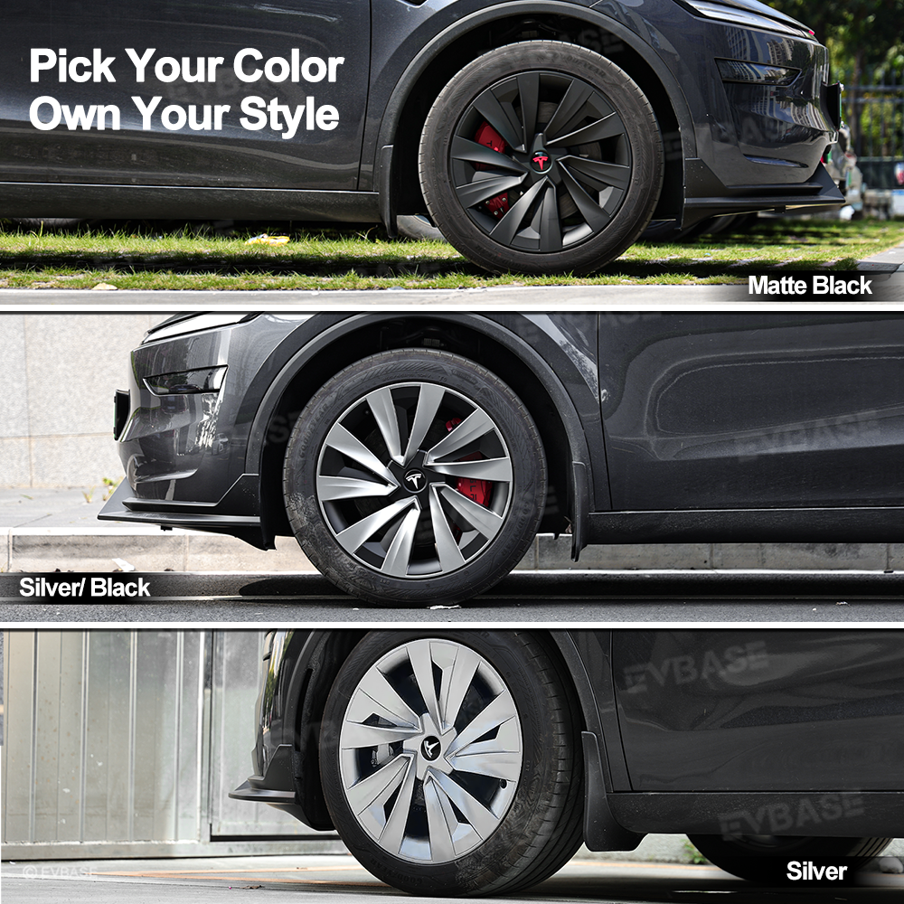 Model Y Juniper Wheel Covers for 19 Inch Tesla Wheel Spiral Style Aero Tesla Hub Caps 4PCS