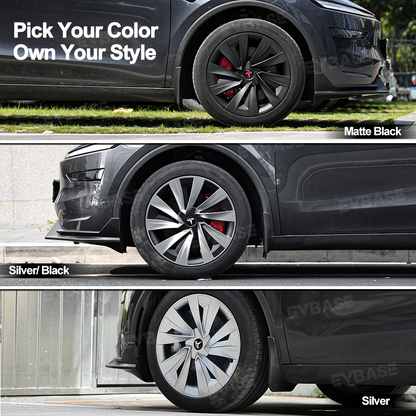 Model Y Juniper Wheel Covers for 19 Inch Tesla Wheel Spiral Style Aero Tesla Hub Caps 4PCS
