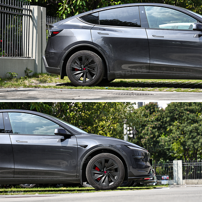 Model Y Juniper Wheel Covers for 19 Inch Tesla Wheel Spiral Style Aero Tesla Hub Caps 4PCS
