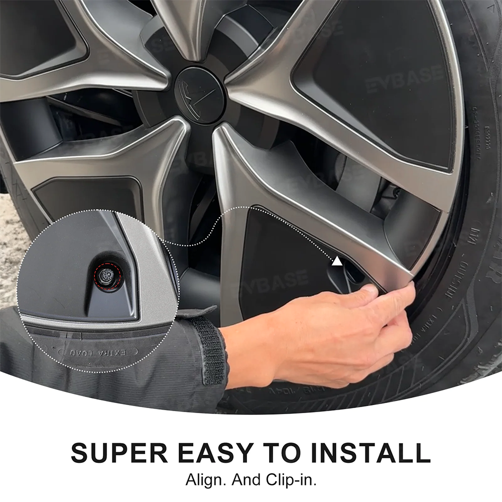 Model Y Juniper Wheel Covers 19 Inch Wheels Hubcaps Performance Look