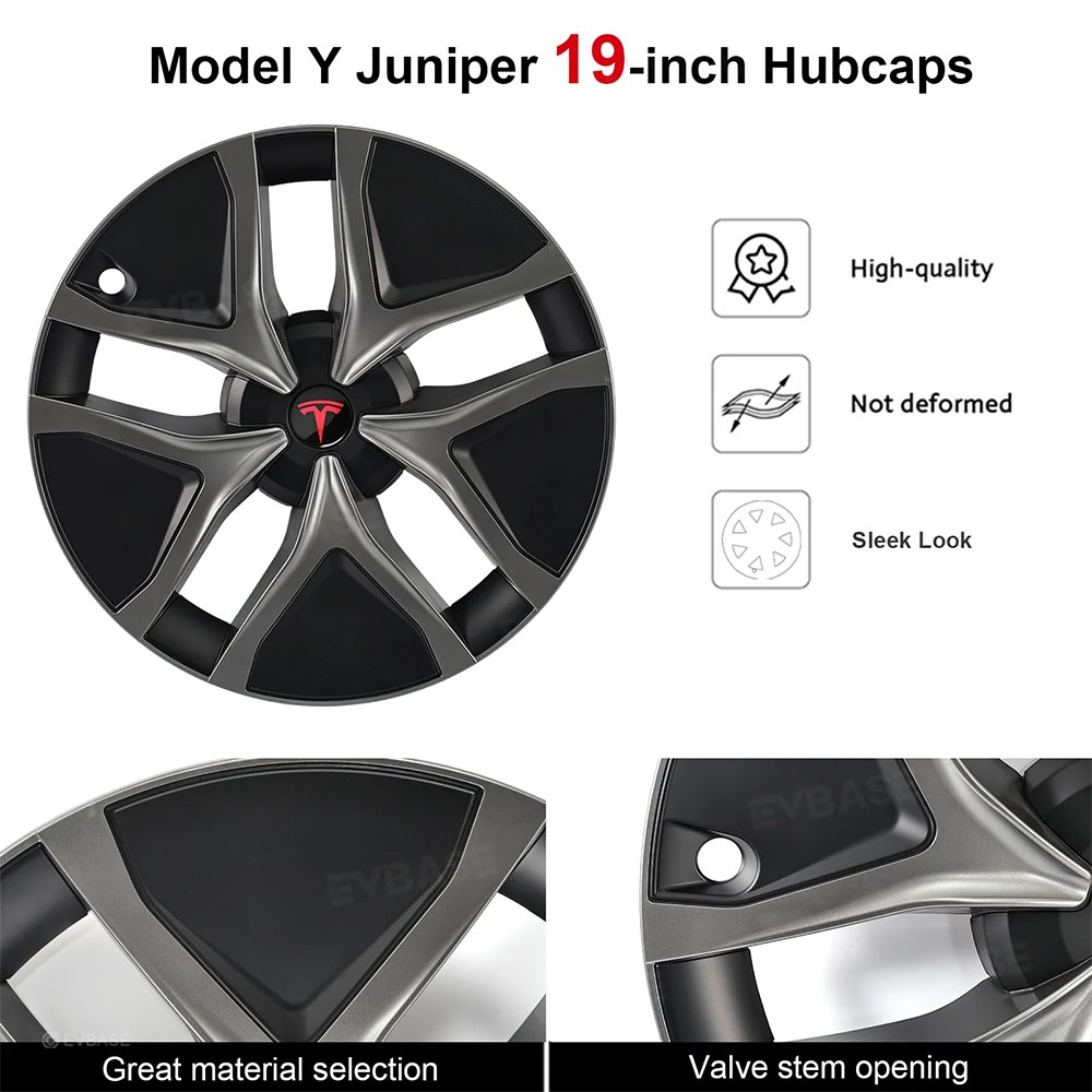 Model Y Juniper Wheel Covers 19 Inch Wheels Hubcaps Performance Look
