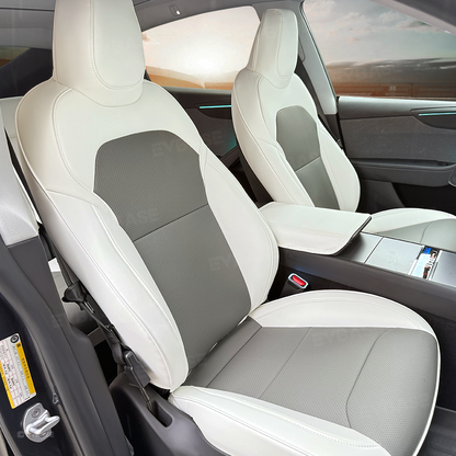 Model Y/ Y Juniper Seat Covers NAPPA Leather Seat Protector Full Set Airbag Compatible