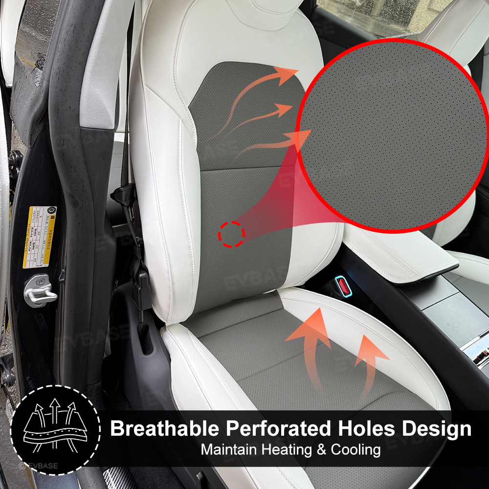 Model Y/ Y Juniper Seat Covers NAPPA Leather Seat Protector Full Set Airbag Compatible