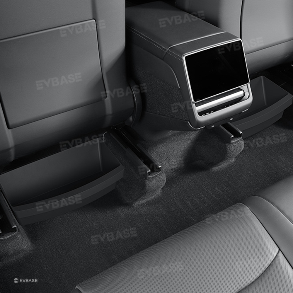 Model Y/ Y Juniper Under Seat Storage Box for Tesla Hidden TPE Organizer Tray