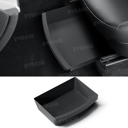 Model Y/ Y Juniper Under Seat Storage Box for Tesla Hidden TPE Organizer Tray