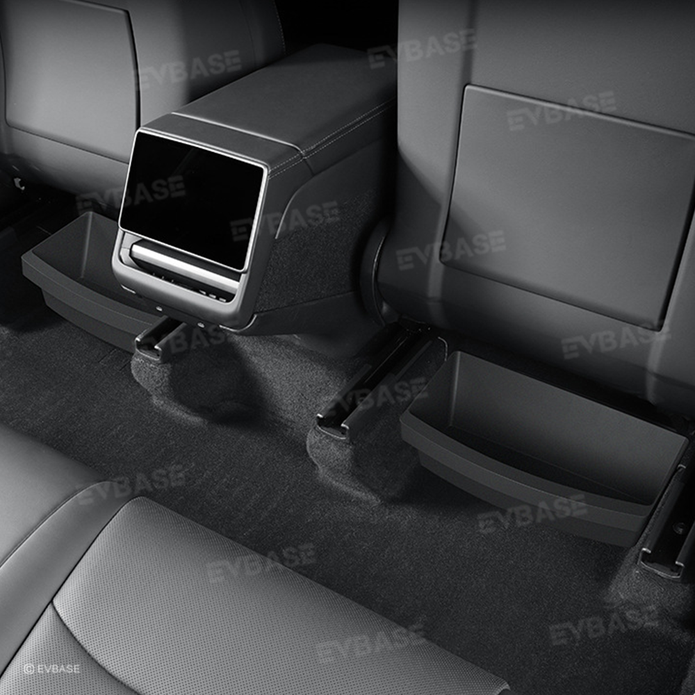 Model Y/ Y Juniper Under Seat Storage Box for Tesla Hidden TPE Organizer Tray