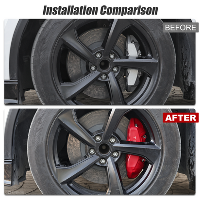 Model Y/ Y Juniper Silicone Brake Caliper Cover Caliper Protector Set Slip-On Fit & No Wheel Removal