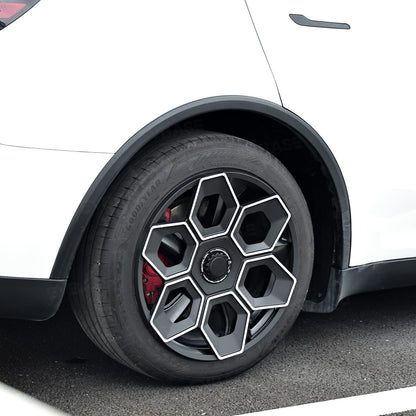 Model Y/ Y Juniper Wheel Covers 19 Inch Hex Wedge Hubcaps Honeycomb Wheels Style for Tesla