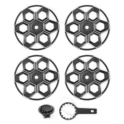 Model Y/ Y Juniper Wheel Covers 19 Inch Hex Wedge Hubcaps Honeycomb Wheels Style for Tesla