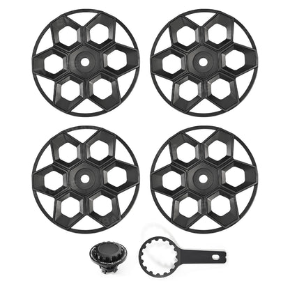 Model Y/ Y Juniper Wheel Covers 19 Inch Hex Wedge Hubcaps Honeycomb Wheels Style for Tesla