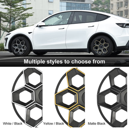 Model Y/ Y Juniper Wheel Covers 19 Inch Hex Wedge Hubcaps Honeycomb Wheels Style for Tesla