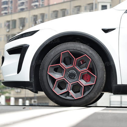 Model Y/ Y Juniper Wheel Covers 19 Inch Hex Wedge Hubcaps Honeycomb Wheels Style for Tesla
