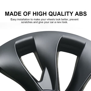 Model 3 18inch Überturbine Wheel Cover Tesla 3 18inch Turbine Wheel Cap Kit 4PCS Matte Black