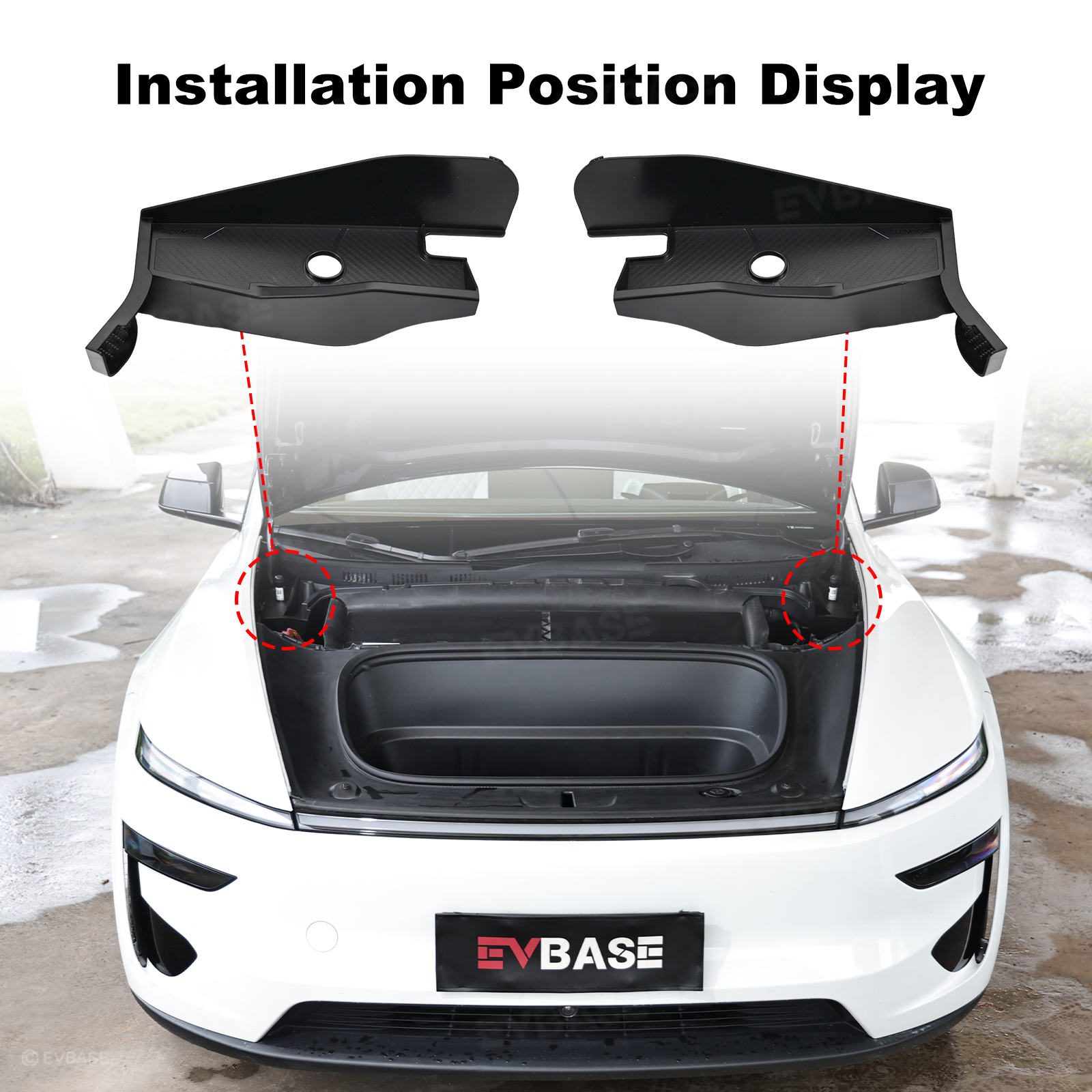 Model Y Juniper/ 3 Highland Frunk Guard All-Weather ABS Full Coverage Water Diversion Cover for Tesla