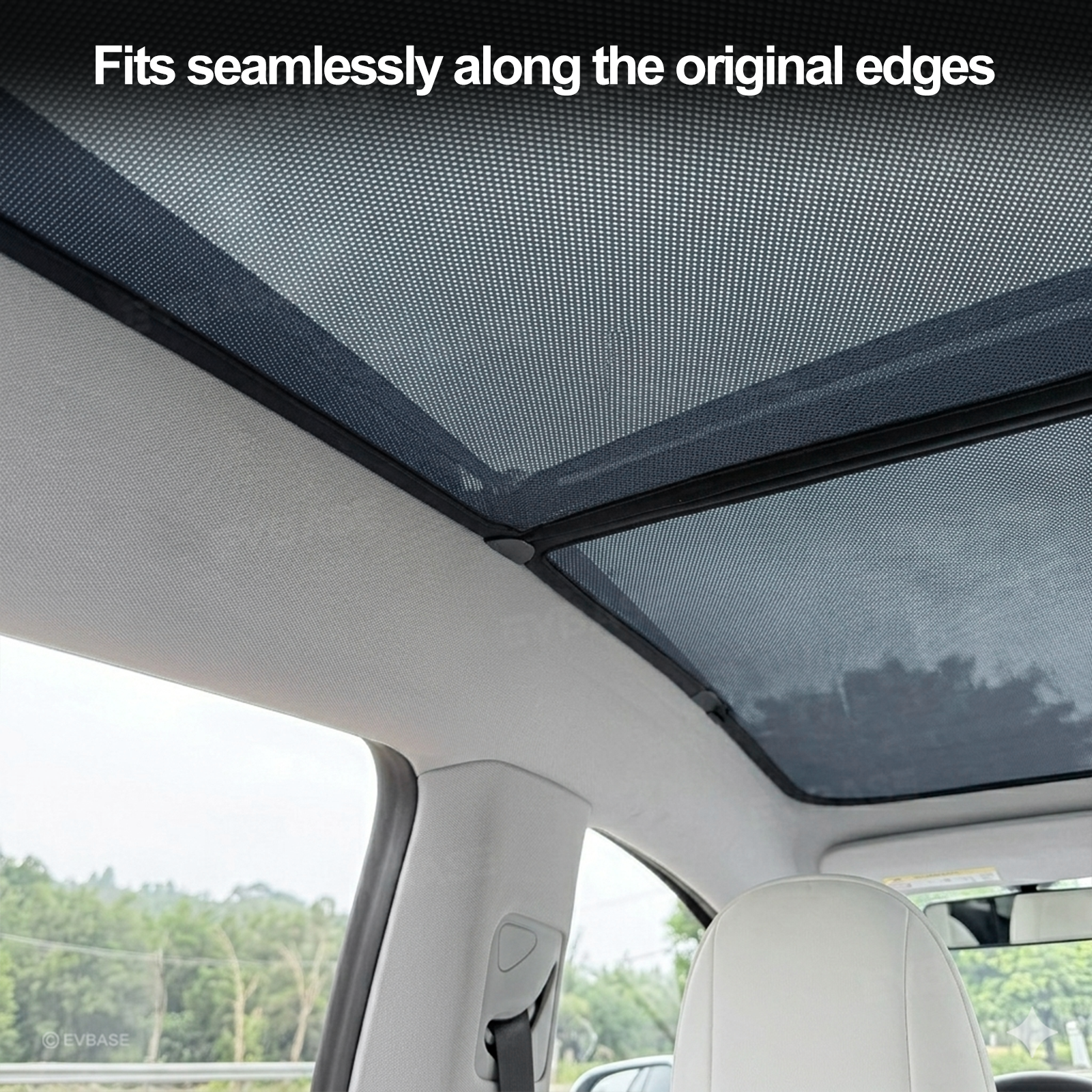 Model Y Juniper/ 3 Highland Glass Roof Sunshade Heat Insulation UV Protection Sun Visor OEM-Style Sunroof & Rear Window Sun Shade