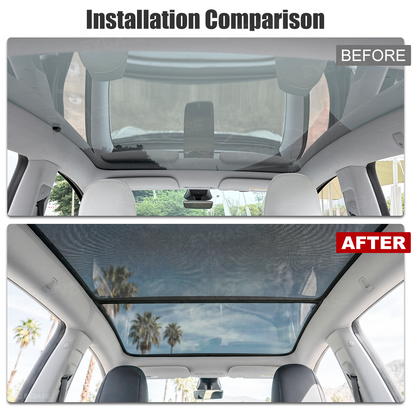 Model Y Juniper/ 3 Highland Glass Roof Sunshade Heat Insulation UV Protection Sun Visor OEM-Style Sunroof & Rear Window Sun Shade