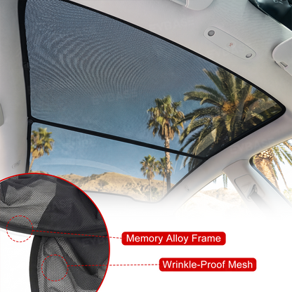 Model Y Juniper/ 3 Highland Glass Roof Sunshade Heat Insulation UV Protection Sun Visor OEM-Style Sunroof & Rear Window Sun Shade