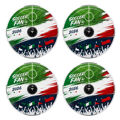 Model Y Juniper Aero Wheel Covers International Soccer Style Hubcaps for Tesla 18/19/20/21 Inch Wheels
