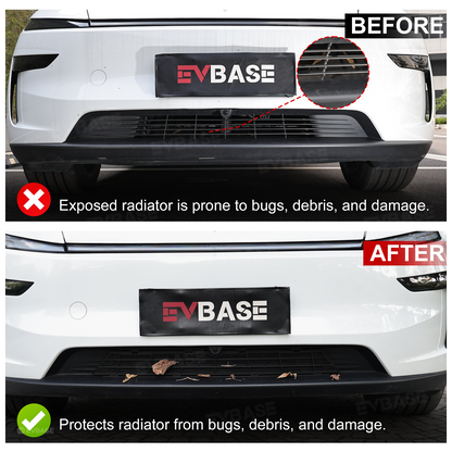 Model Y Juniper Front Grille Mesh Radiator Cover Removable ABS Floating Front Bumper Bug & Debris Screen Mesh