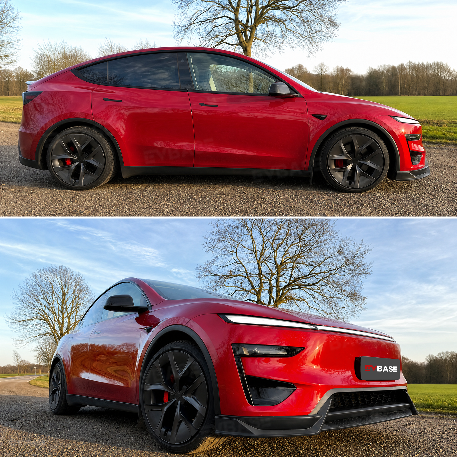 Model Y Juniper Performance Front Lip Aero Sporty Style Front Bumper Lip Splitter