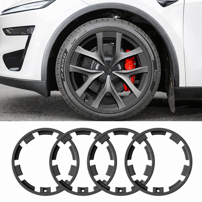 Model Y Juniper Performance Wheel Rim Protector & Wheel Center Caps Kit & Lug Nut Covers for Tesla 21" Arachnid 2.0 Wheels