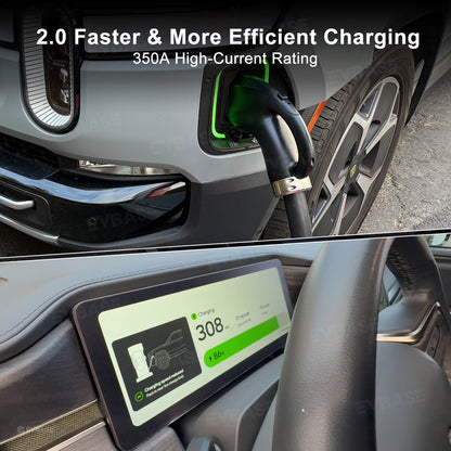 NACS to CCS1 Adapter with Extension Cable Max 350A/1000V Fast Charge CCS1 EVs at Tesla Superchargers