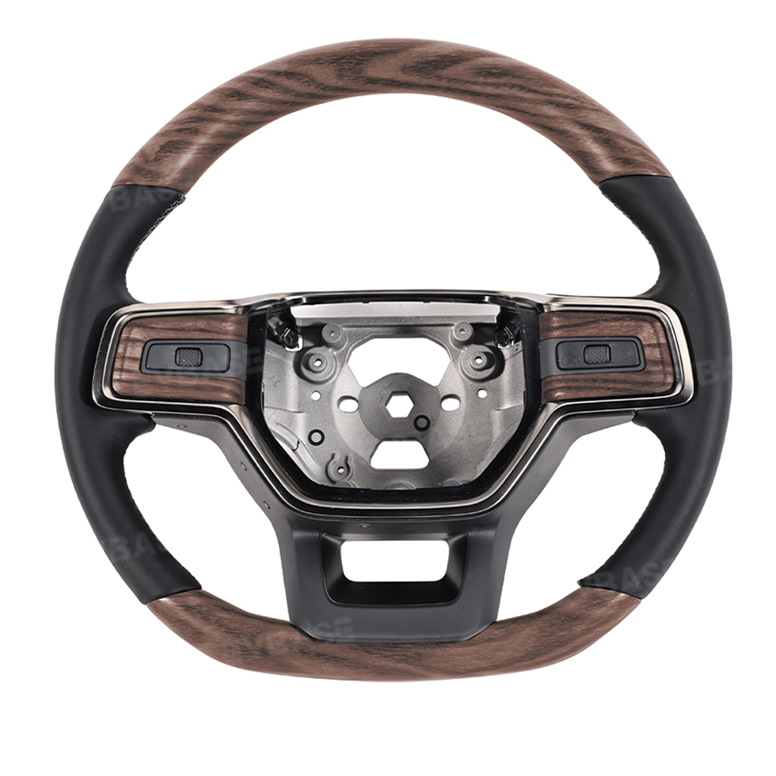 R1S/R1T Steering Wheel Replacement OEM Style for Rivian Heated Warm Ash Wood Carbon Fiber Nappa Steering Wheel