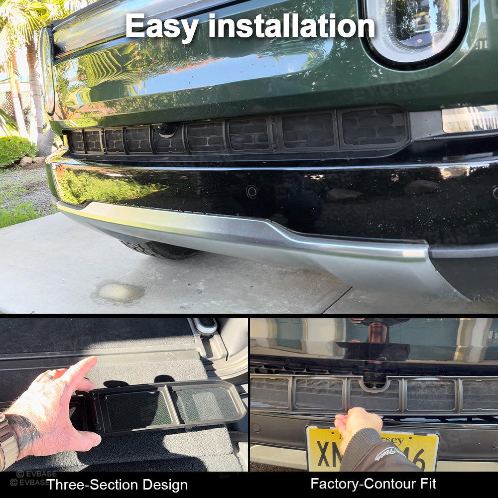 Grille Mesh Insert for Rivian R1T/ R1S Radiator Protective Mesh Grille Panel Bug & Debris Protector