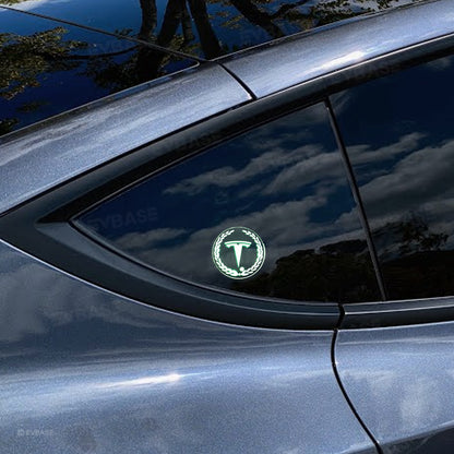 Rear Triangle Window Ambient Lighting for Tesla Rear Side Window Acrylic Interior LED Decorative Lights