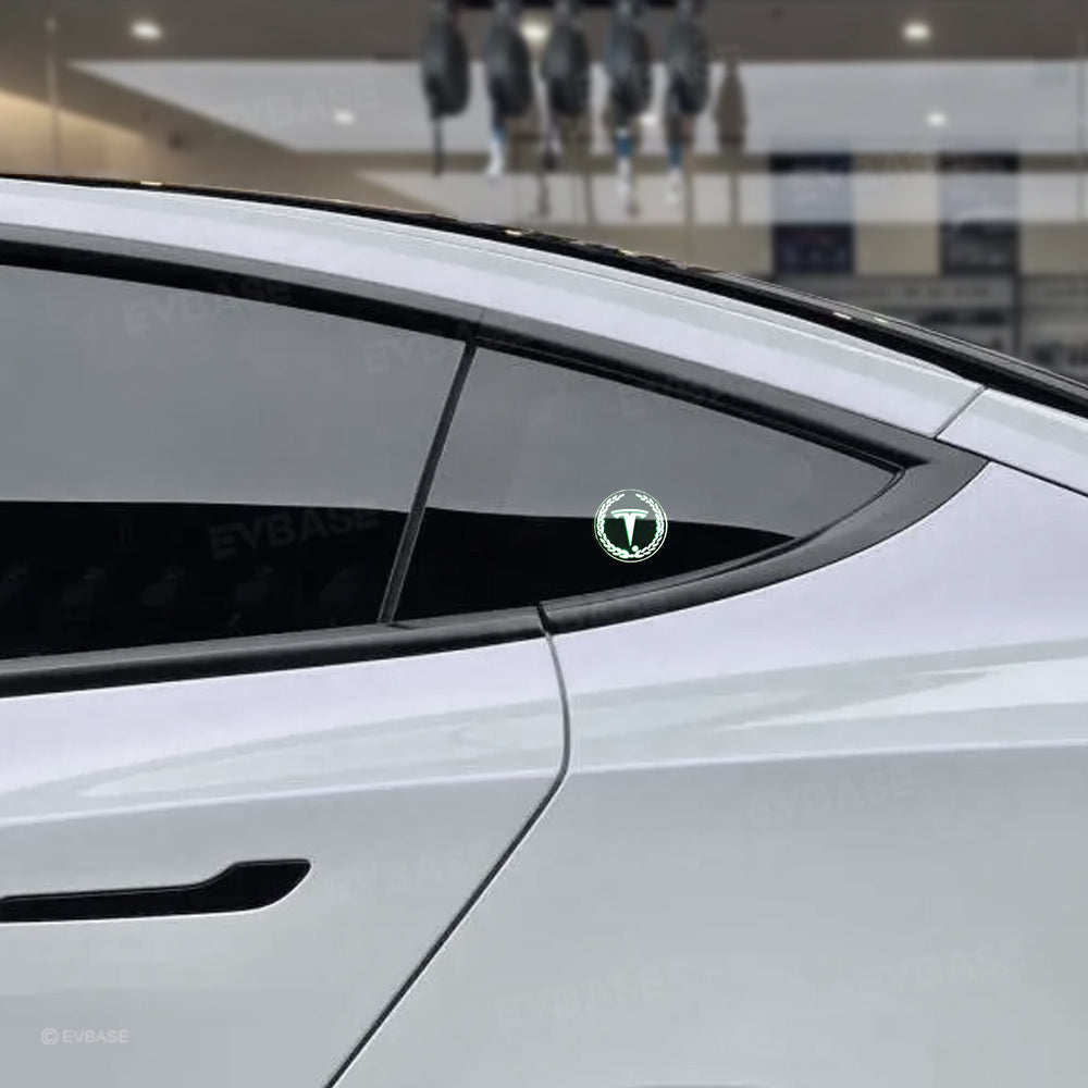Rear Triangle Window Ambient Lighting for Tesla Rear Side Window Acrylic Interior LED Decorative Lights