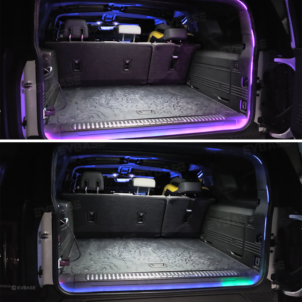 Rear Trunk RGB Ambient Lighting Interior LED Light Strip Decoration for Hummer EV