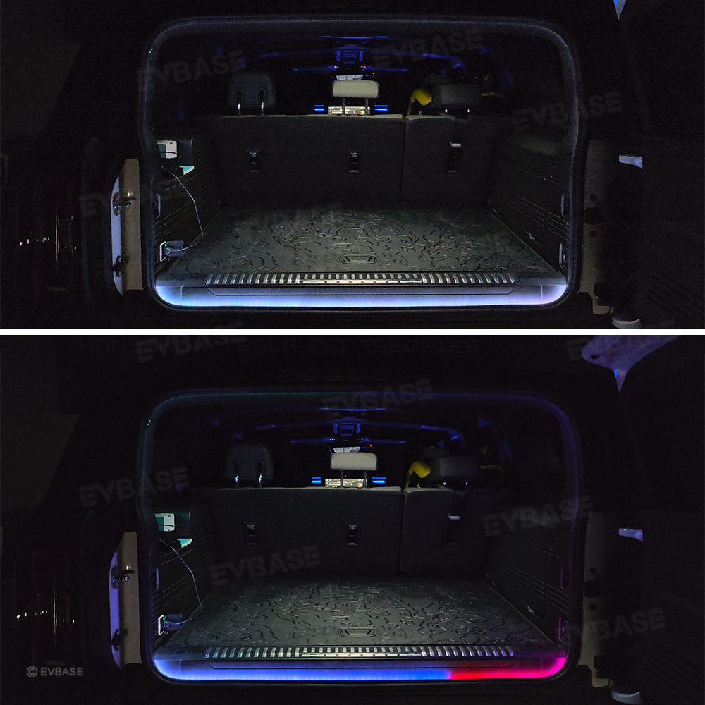 Rear Trunk RGB Ambient Lighting Interior LED Light Strip Decoration for Hummer EV