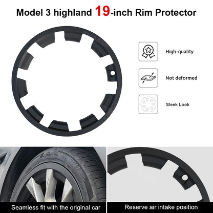 Rim Protector for Model 3 Highland 19-inch Nova Wheels All-in-one Rim Case Wheel Protectors