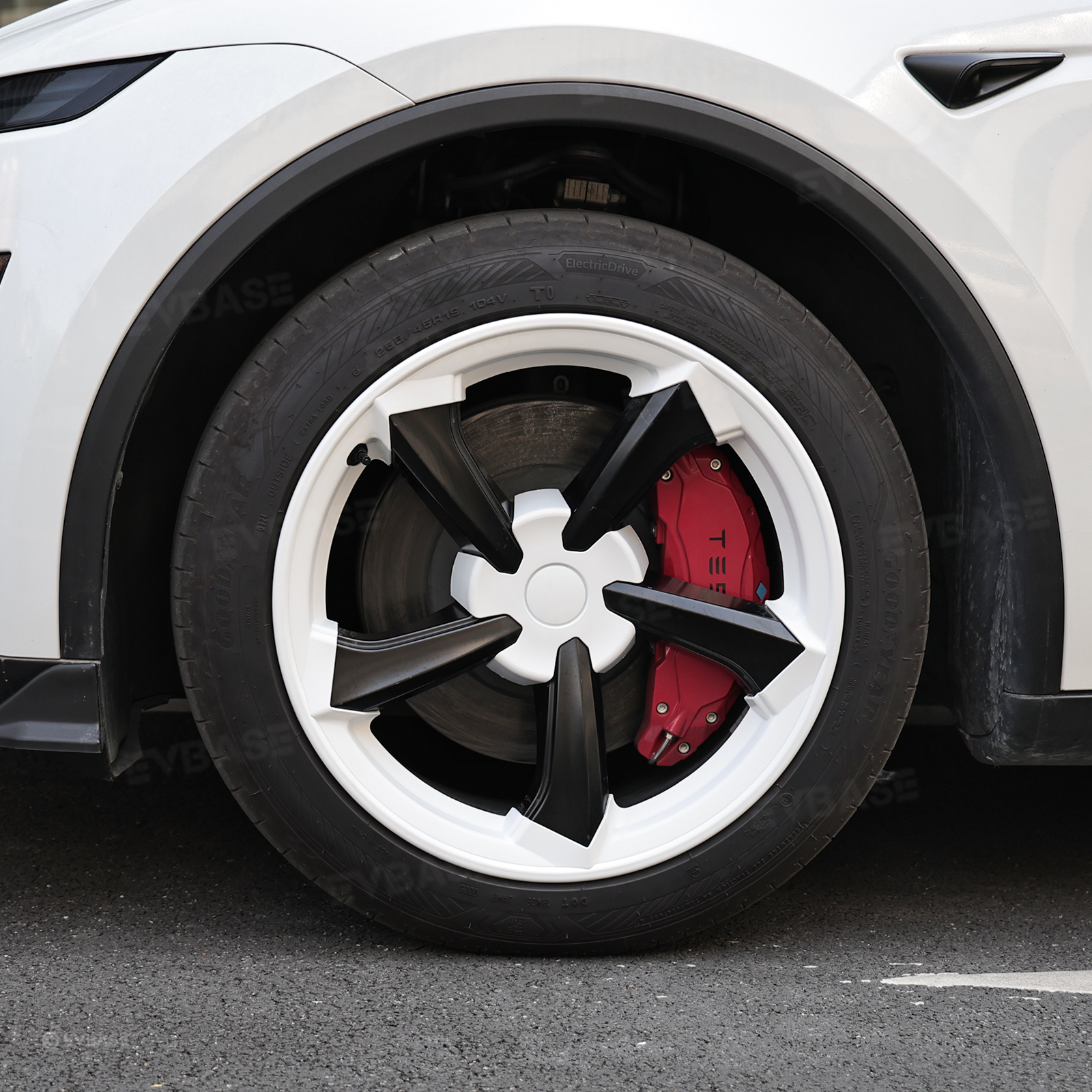 Rim Protector for Tesla Model Y Juniper 19" Crossflow Wheels Rim Case Center Hub Caps