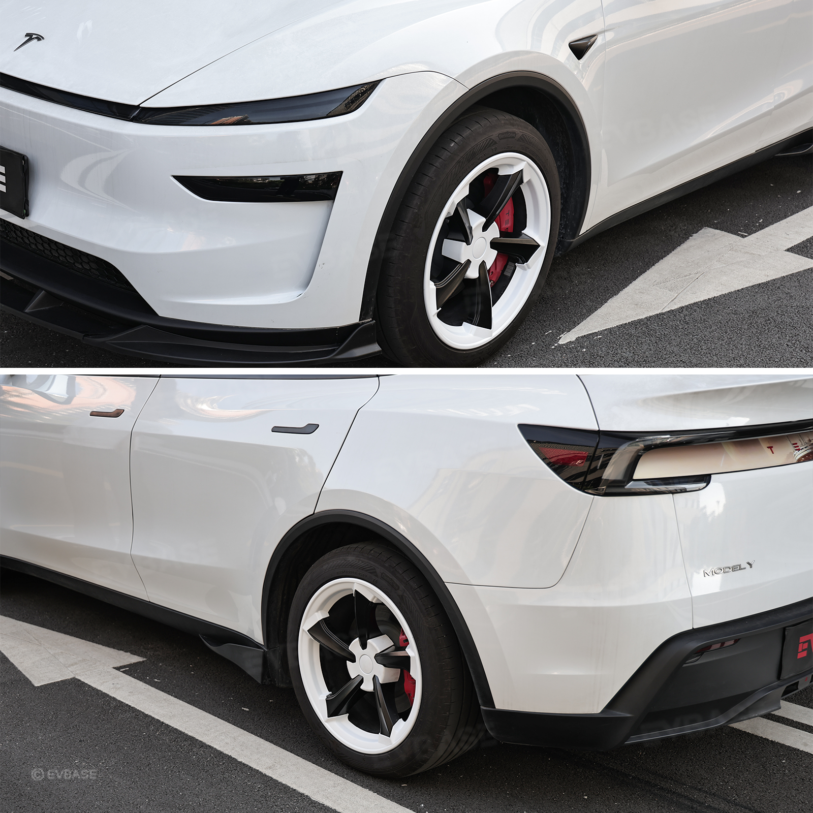 Rim Protector for Tesla Model Y Juniper 19" Crossflow Wheels Rim Case Center Hub Caps
