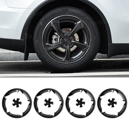 Rim Protector for Tesla Model Y Juniper 19" Crossflow Wheels Rim Case Center Hub Caps