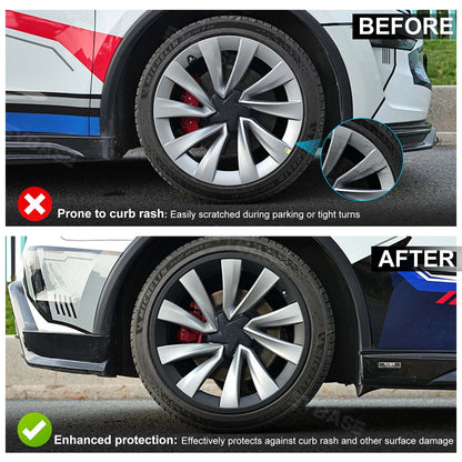 Rim Protector for Tesla Model Y Juniper 20'' Helix 2.0 Wheels All-in-one Rimcase Exterior Protective Trims