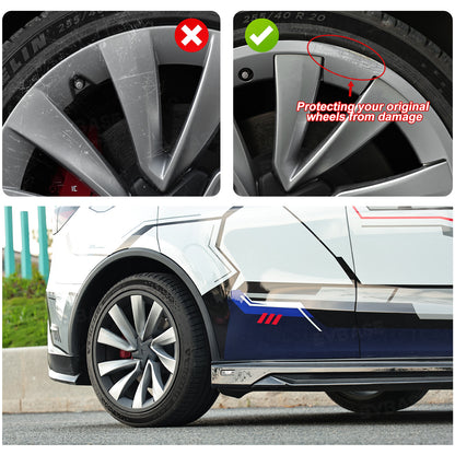Rim Protector for Tesla Model Y Juniper 20'' Helix 2.0 Wheels All-in-one Rimcase Exterior Protective Trims
