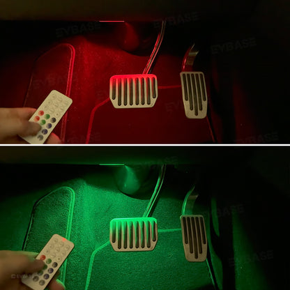 Model 3 Highland &Y Juniper Front Footwell Lights for Tesla Interior LED Floor Foot Lighting RGB Multi-color Ambient Lighting