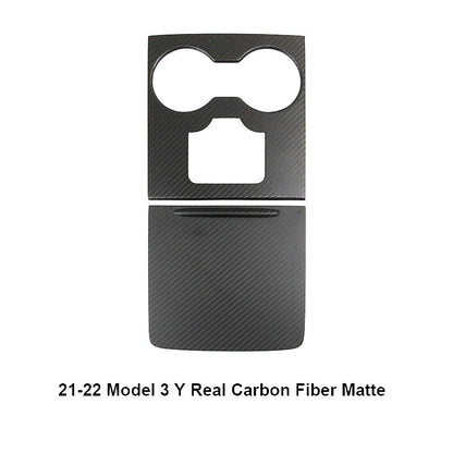 Model Y 3 Carbon Fiber Interior Accessories Center Console Trim Panel Cover for Tesla
