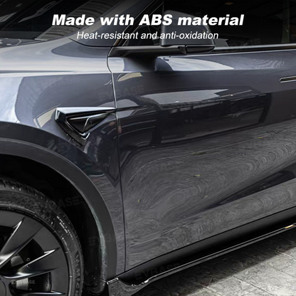 Side Fender Camera Vent Trim ABS Sporty Style Turn Signal Cover for Tesla Model Y/ Y Juniper & Model 3/ 3 Highland
