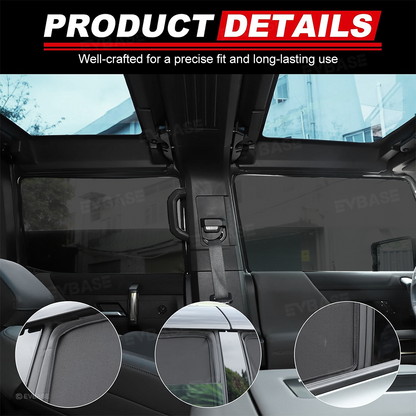 Side Window Sunshade for Hummer EV SUV Privacy Shade UV Rays Protection Sun Visor