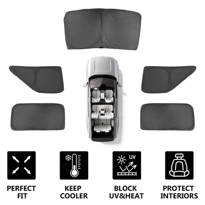 Side Window Sunshade for Rivian R1S Reflective Foldable Sun Visor Protector Blocks UV Rays